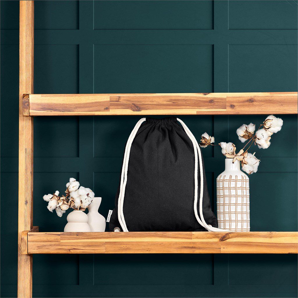 Okiyo Kinchaku Recycled Canvas Drawstring Bag - Image 8