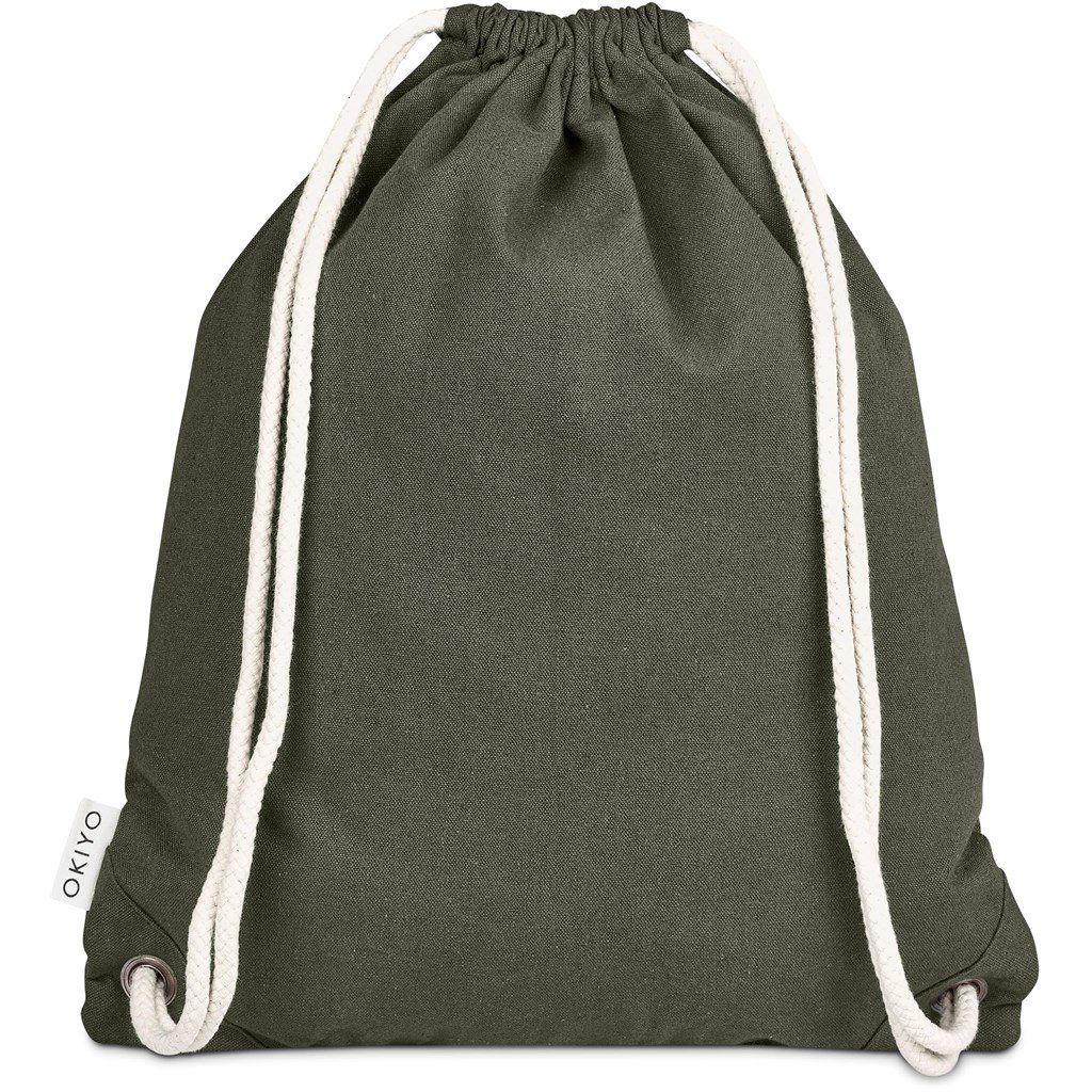 Okiyo Kinchaku Recycled Canvas Drawstring Bag - Image 14