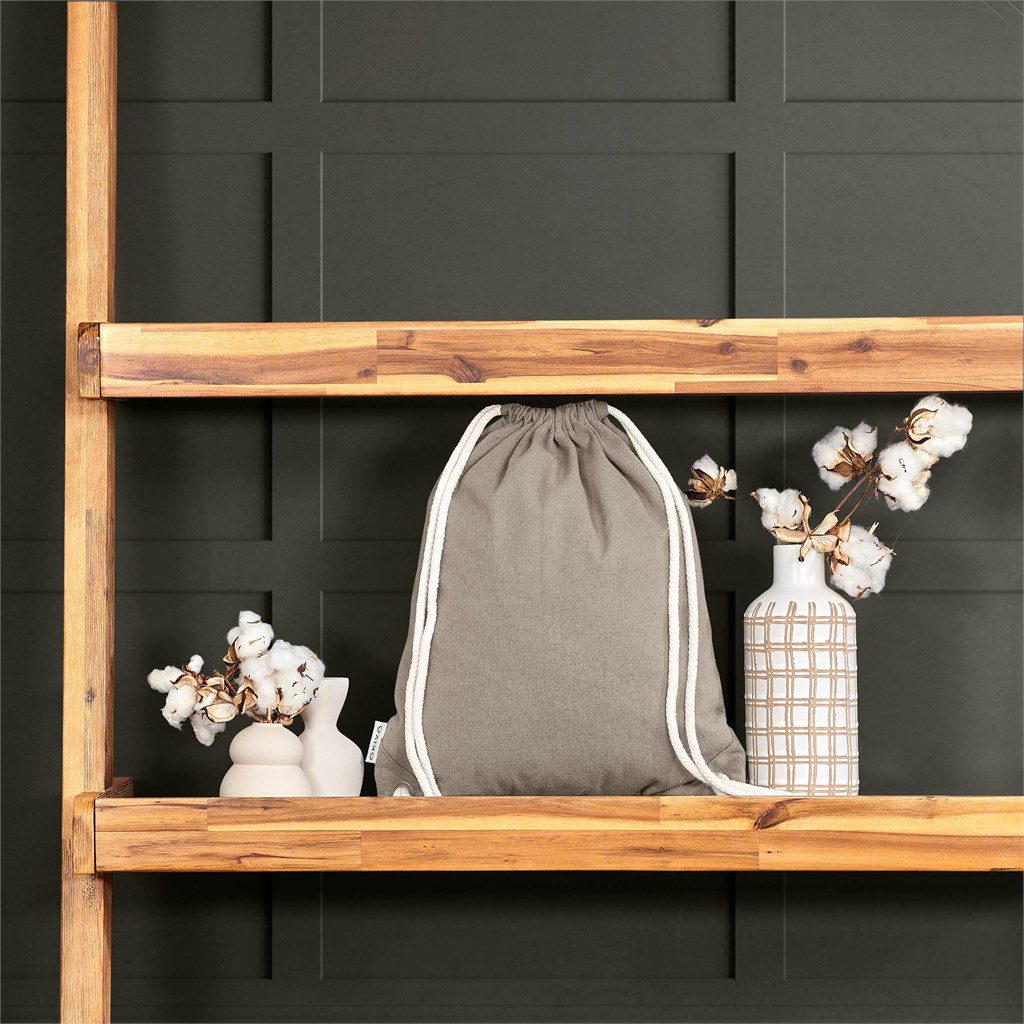 Okiyo Kinchaku Recycled Canvas Drawstring Bag - Image 5