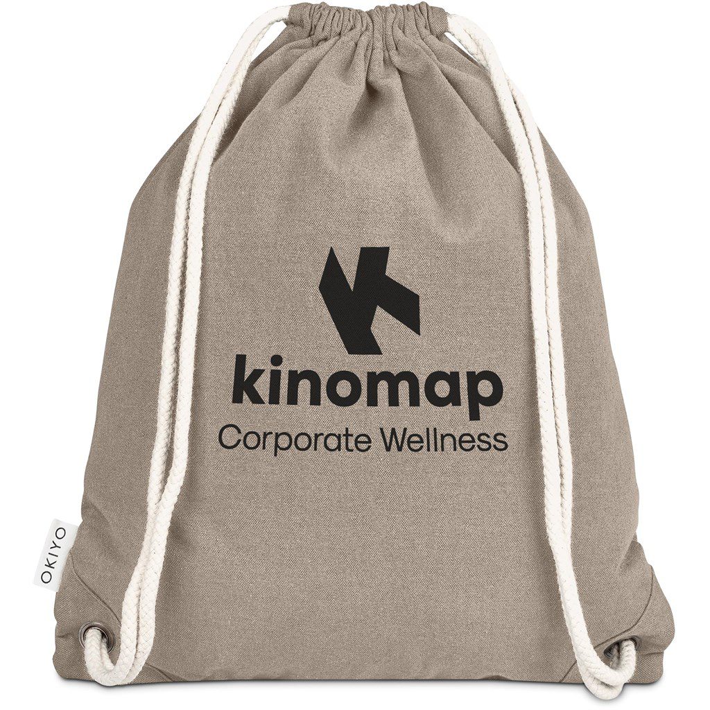 Okiyo Kinchaku Recycled Canvas Drawstring Bag - Image 17