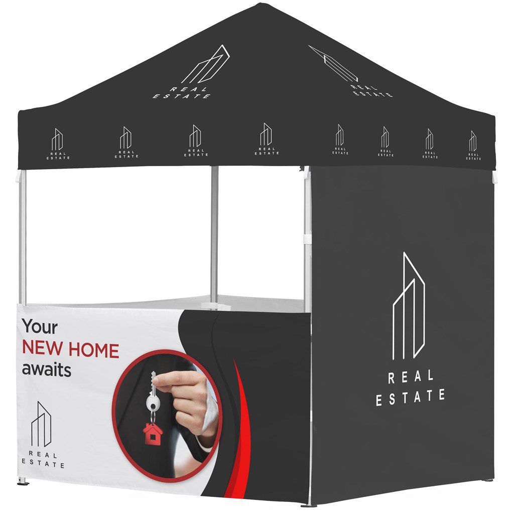 Ovation Sublimated Gazebo 2m X 2m Petite Frame - 3 Half-Wall Skins - 1 Full Wall Skin - Image 13