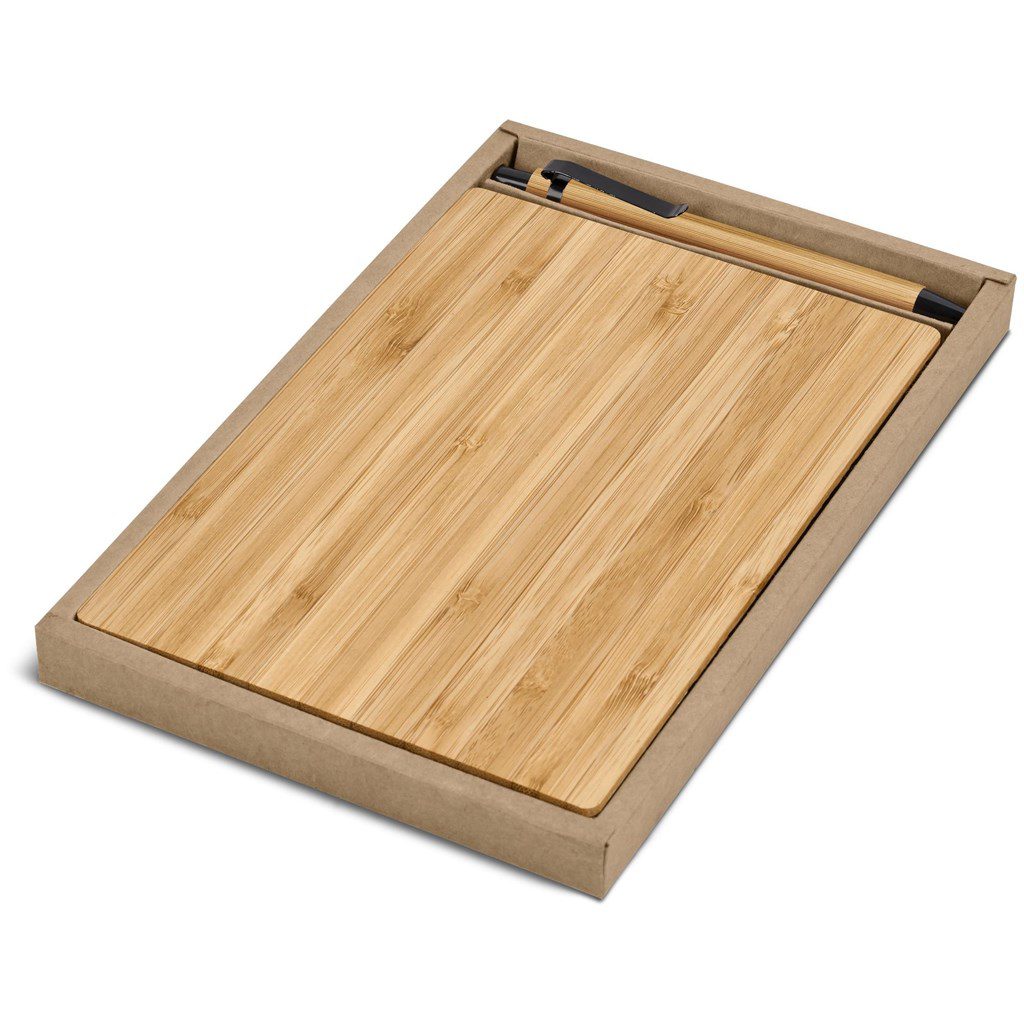 Okiyo Yahari Bamboo Notebook & Pen Set - Image 4