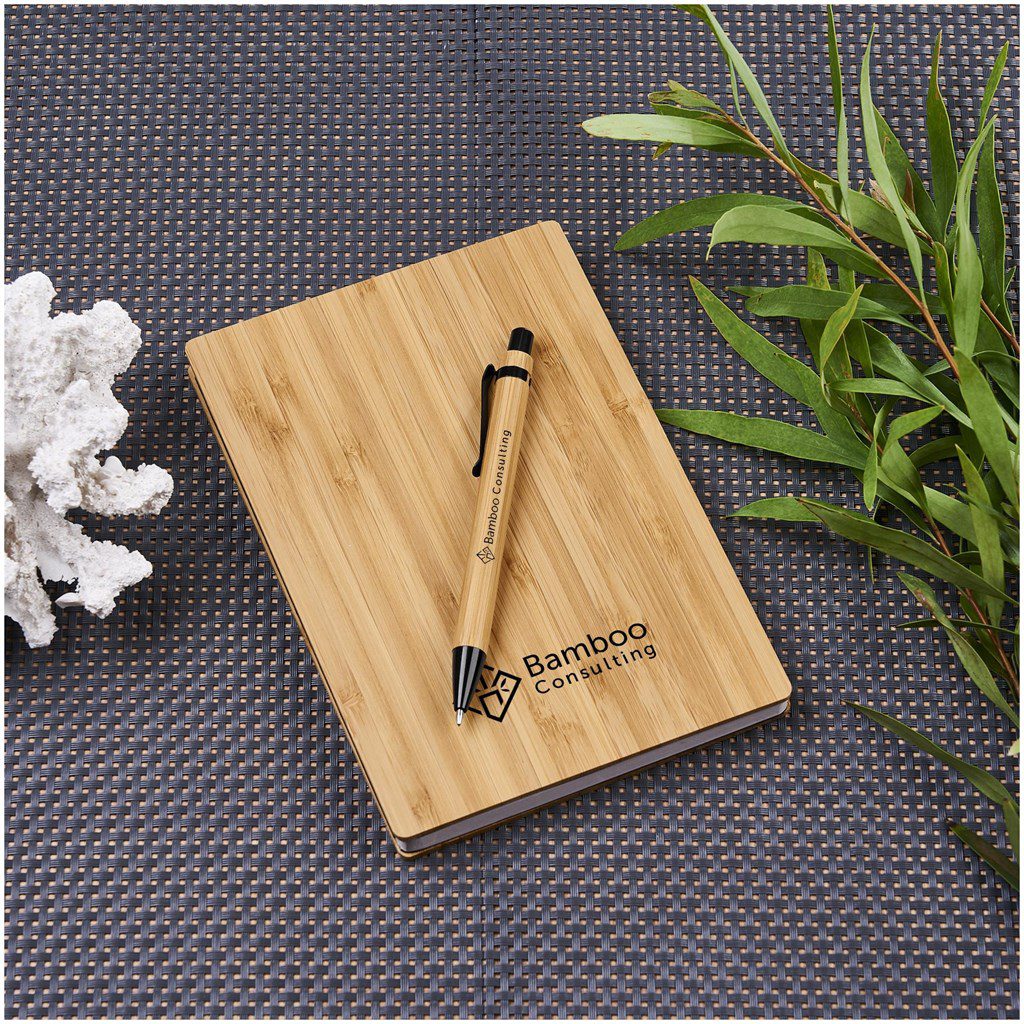 Okiyo Yahari Bamboo Notebook & Pen Set - Image 9